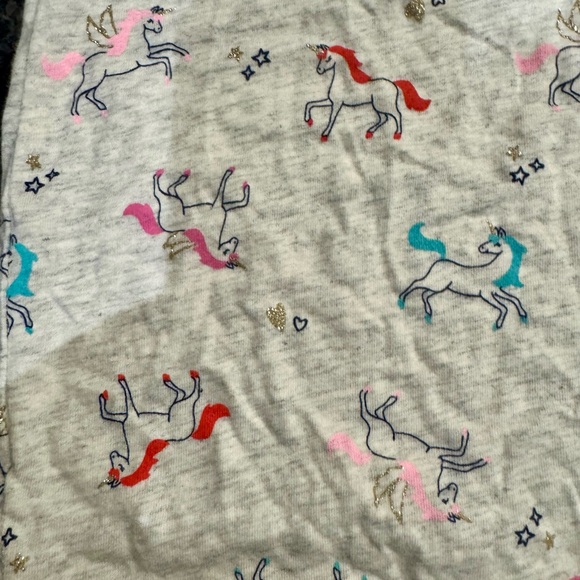 Carter's Gray Unicorn Hoodie with Gold Accents - Picture 3 of 4